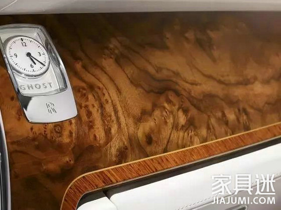 Black walnut as a luxury car interior