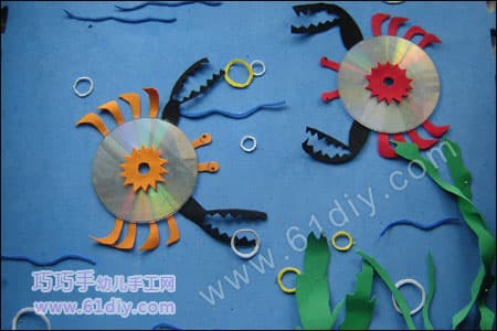 Disc handmade - crab