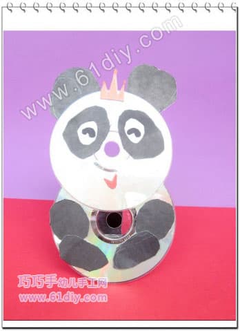 Disc handmade - cute little panda