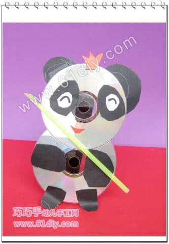 Disc handmade - cute little panda