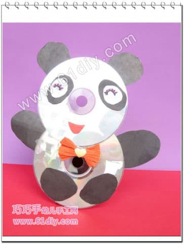 Disc handmade - cute little panda