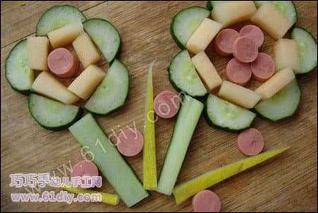 Children's vegetable platter