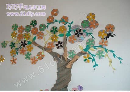 Disc handmade - beautiful big tree