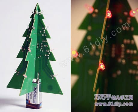 Converting used circuit boards into Christmas trees