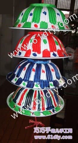 Disposable bowl handmade - lantern