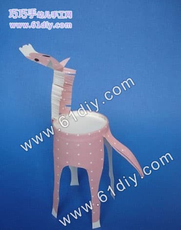 Paper cup horse handmade