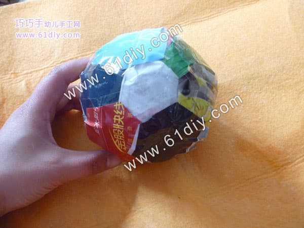 Newspaper handmade football