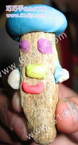 Character avatar (stone color clay handmade)