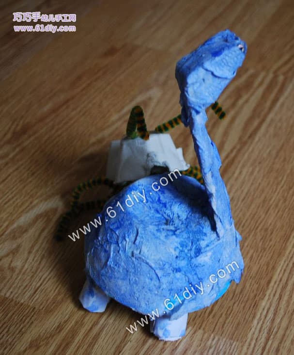 Egg tray handmade small dinosaur