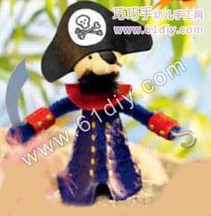 Pirate (egg tray handmade)