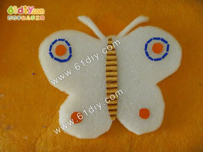 Foam board handmade butterfly