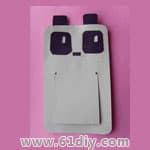 Panda bookmark handmade