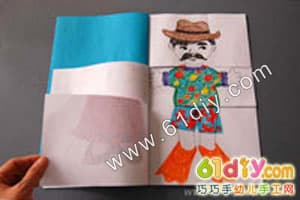 Handmade fun transvestite flip book