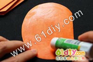 Three-dimensional paper pumpkin handmade