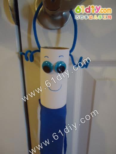 Simple paper core doll Wind Sock With Hair Twigs
