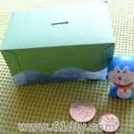 Homemade carton piggy bank
