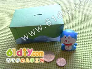 Homemade carton piggy bank