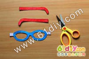 Cartoon Sunglasses Handmade Illustration Fun Glasses Craft