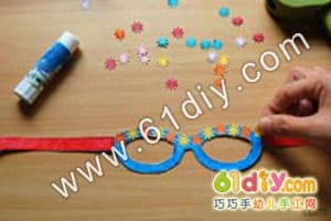 Cartoon Sunglasses Handmade Illustration Fun Glasses Craft
