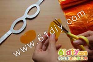 Cartoon Sunglasses Handmade Illustration Fun Glasses Craft