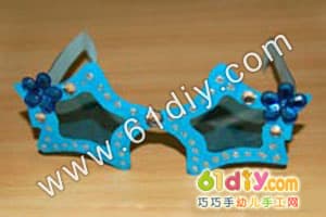 Cartoon Sunglasses Handmade Illustration Fun Glasses Craft