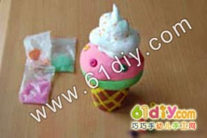 Paper Cup Ice Cream Handmade Ice Cream Sundae craft