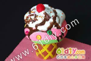 Paper Cup Ice Cream Handmade Ice Cream Sundae craft