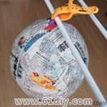 Balloon newspaper ball model Papier Mache Balloon