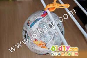 Balloon newspaper ball model Papier Mache Balloon