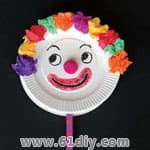 Paper plate CRAFT paper tray clown