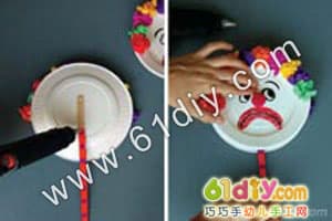 Paper plate CRAFT paper tray clown