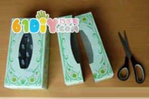 Tissue box making telephone