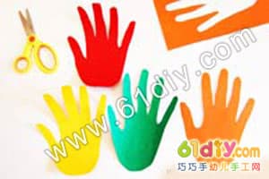 Tray making Thanksgiving message card turkey