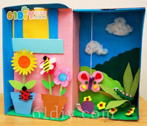 Carton Stereo Garden Handmade Garden Diorama