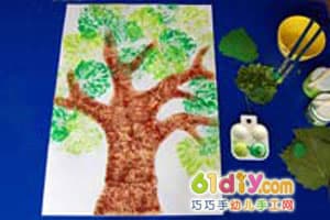 Leaf printing production