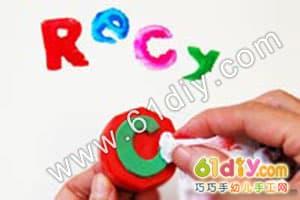 Bottle cap stamp handmade