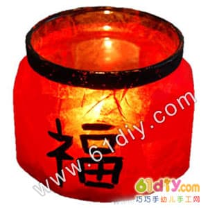 Chinese style candle holder handmade