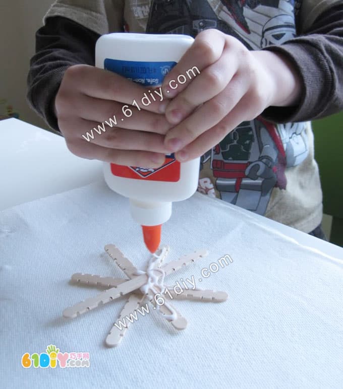 Christmas snowflake handmade (ice cream stick handmade)