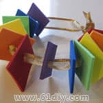 Sponge paper bracelet handmade