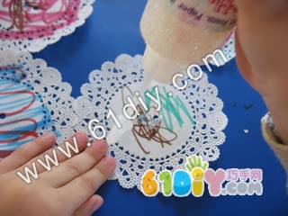 Cake paper flower hanging handmade
