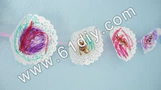 Cake paper flower hanging handmade