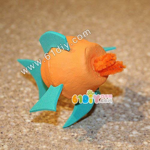 Egg tray handmade sea small fish Egg Carton Fish