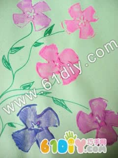 Beautiful Apple Seal Painting Apple Print Flowers