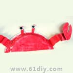 Disposable Tray Crab Handmade Crab Craft