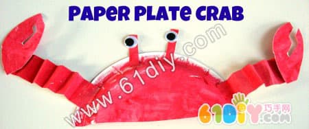 Disposable Tray Crab Handmade Crab Craft