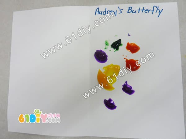 Colorful butterfly painting