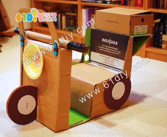 Waste carton making car