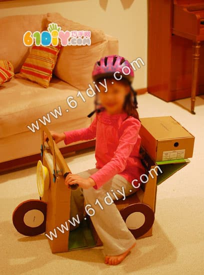 Waste carton making car