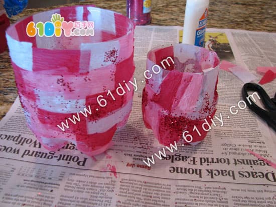 Beverage bottle making valentine's day gift basket