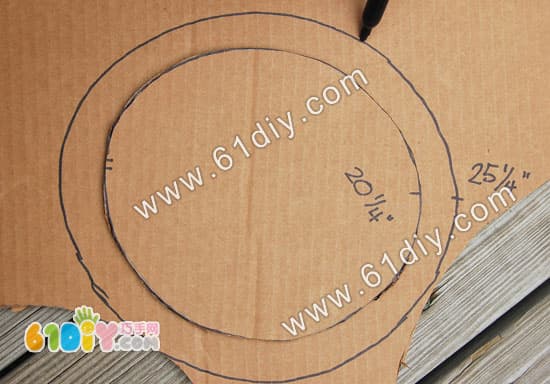 Cardboard making hat